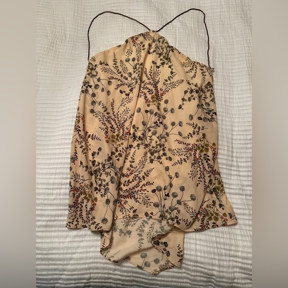 Bailey/44 Botanical Floral Crepe Halter Top - Size M - Picture 5 of 12